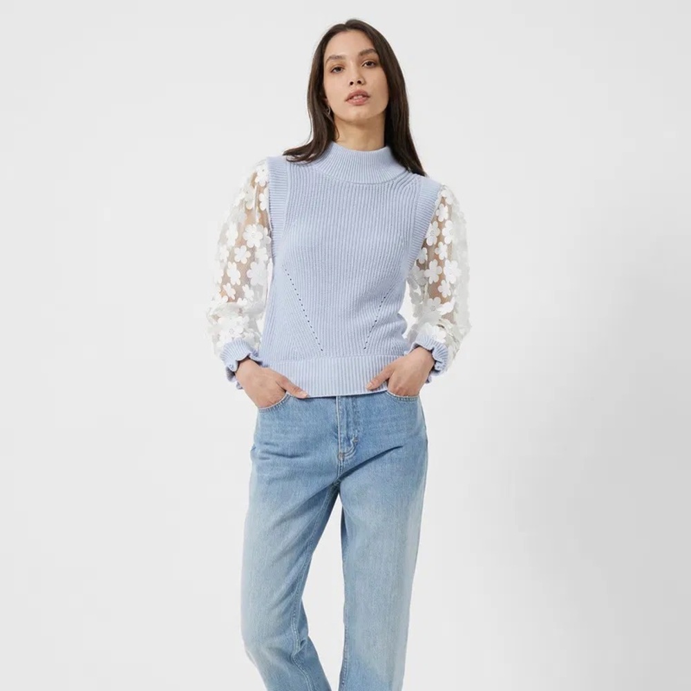Juri Mozart Floral Appliqu Sweater